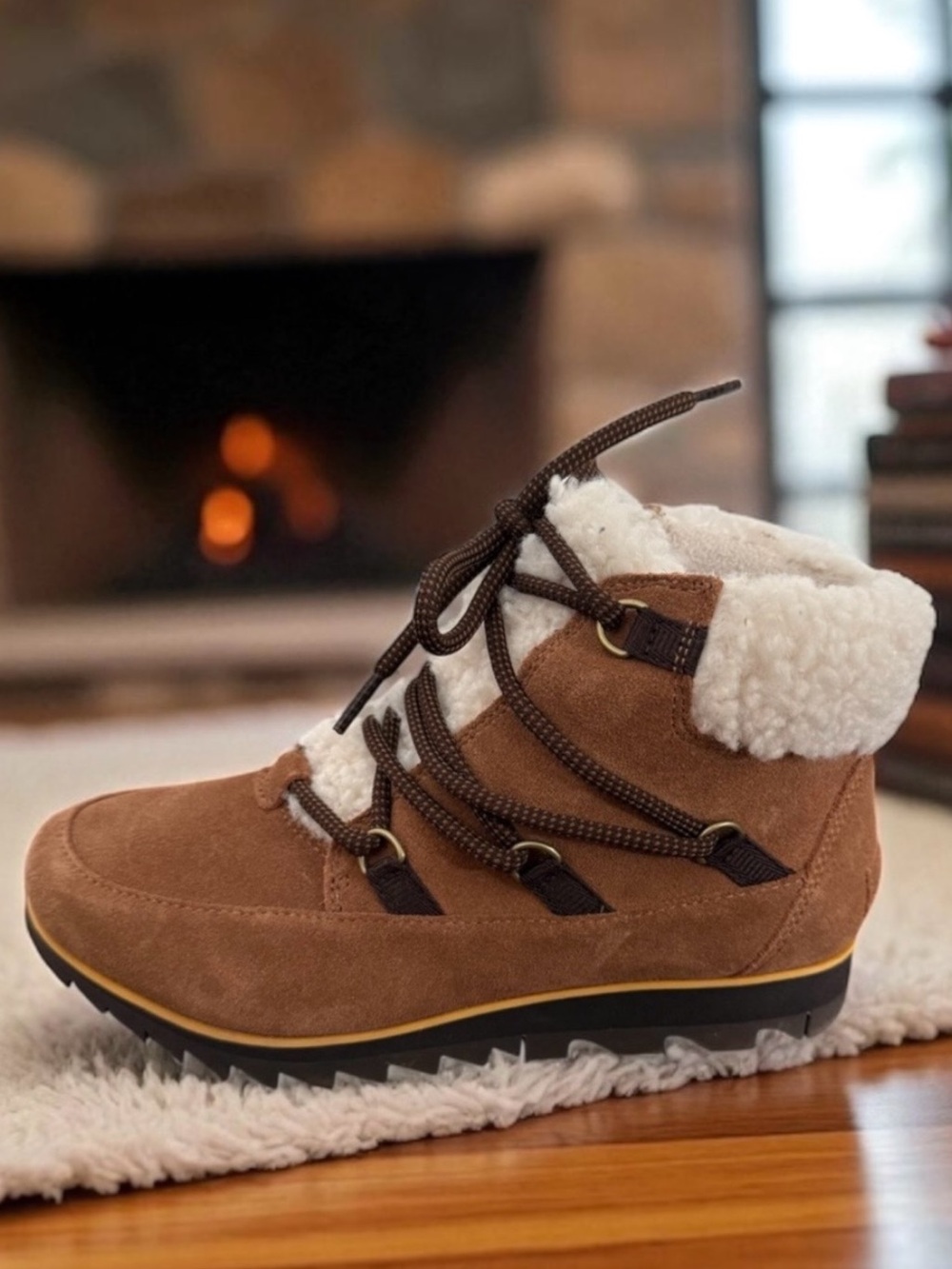 Sorel Harlow Lace Cozy in Velvet Tan / Blackened Brown